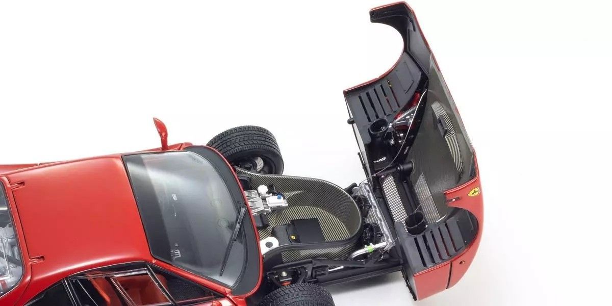 Kyosho 1/18 Ferrari F40 Light Weight LM Wing Red Diecast Model