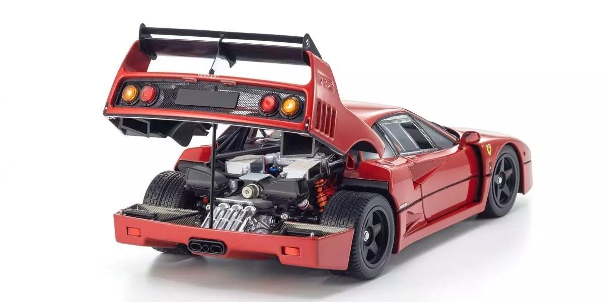 Kyosho 1/18 Ferrari F40 Light Weight LM Wing Red Diecast Model