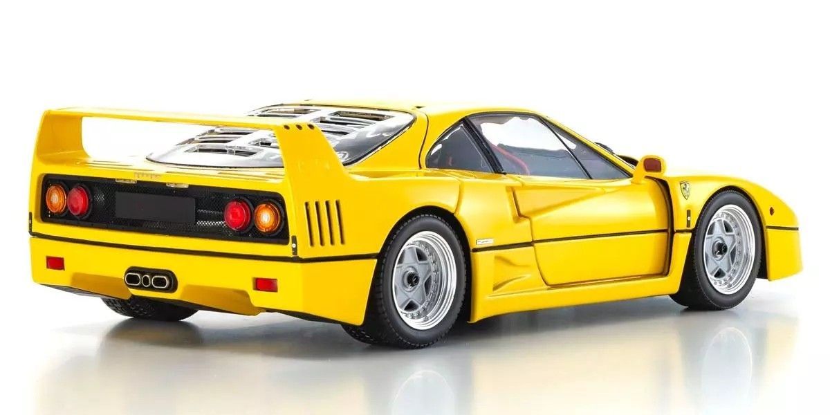 Kyosho 1/18 Ferrari F40 Yellow Diecast Model