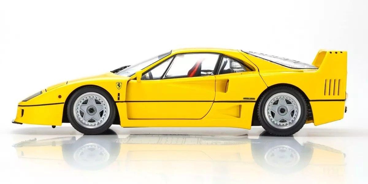 Kyosho 1/18 Ferrari F40 Yellow Diecast Model