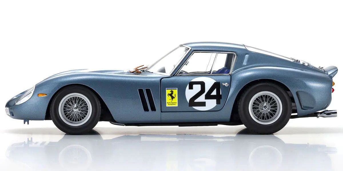 Kyosho 1/18 Ferrari 250 GTO 1962 Sebring #24 Blue Diecast Model