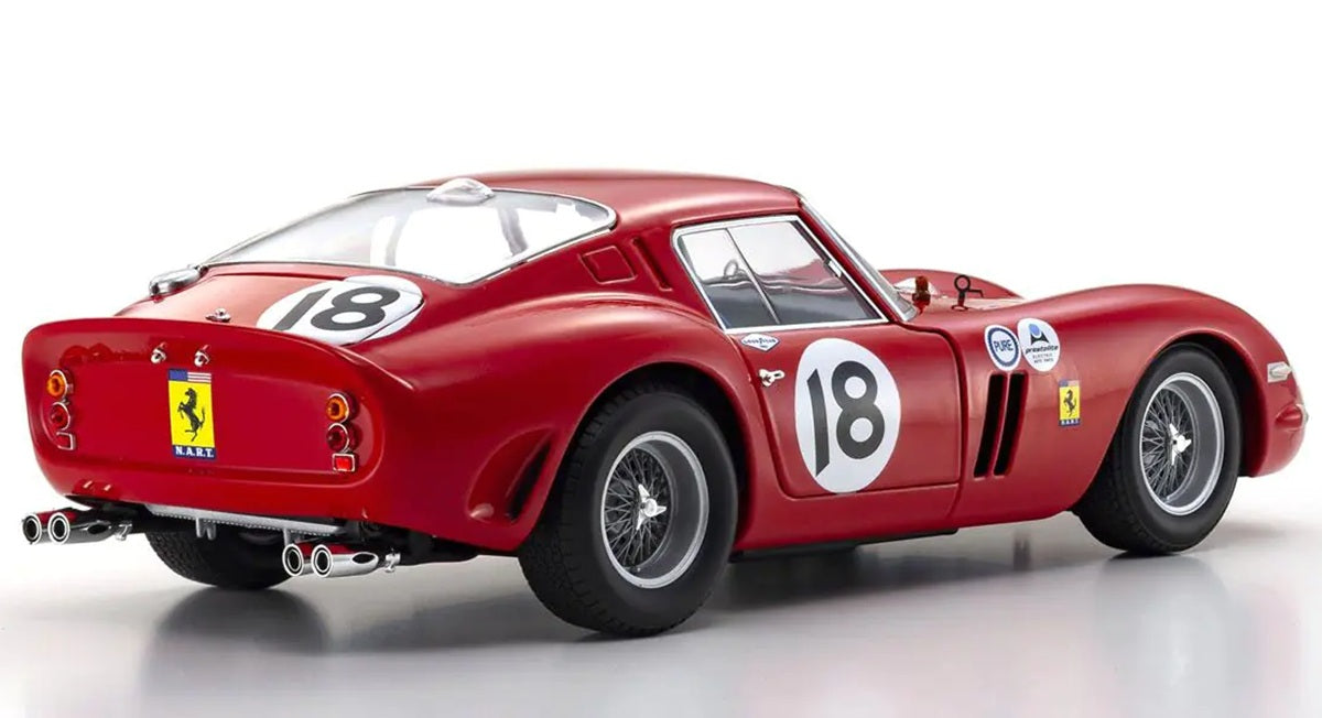 Kyosho 1/18 Ferrari 250 GTO 1963 Daytona 3H #18 Red Diecast Model