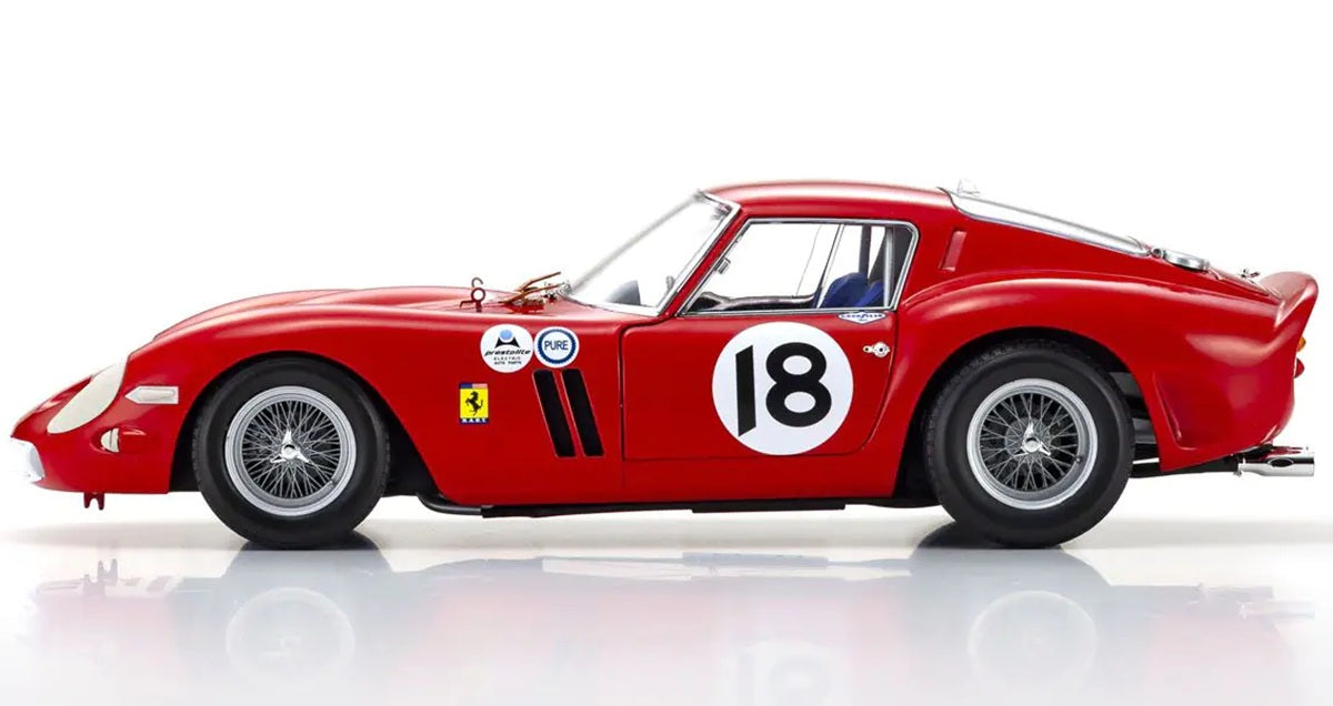 Kyosho 1/18 Ferrari 250 GTO 1963 Daytona 3H #18 Red Diecast Model