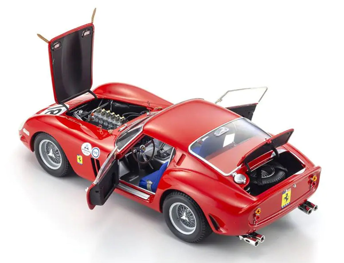 Kyosho 1/18 Ferrari 250 GTO 1963 Daytona 3H #18 Red Diecast Model