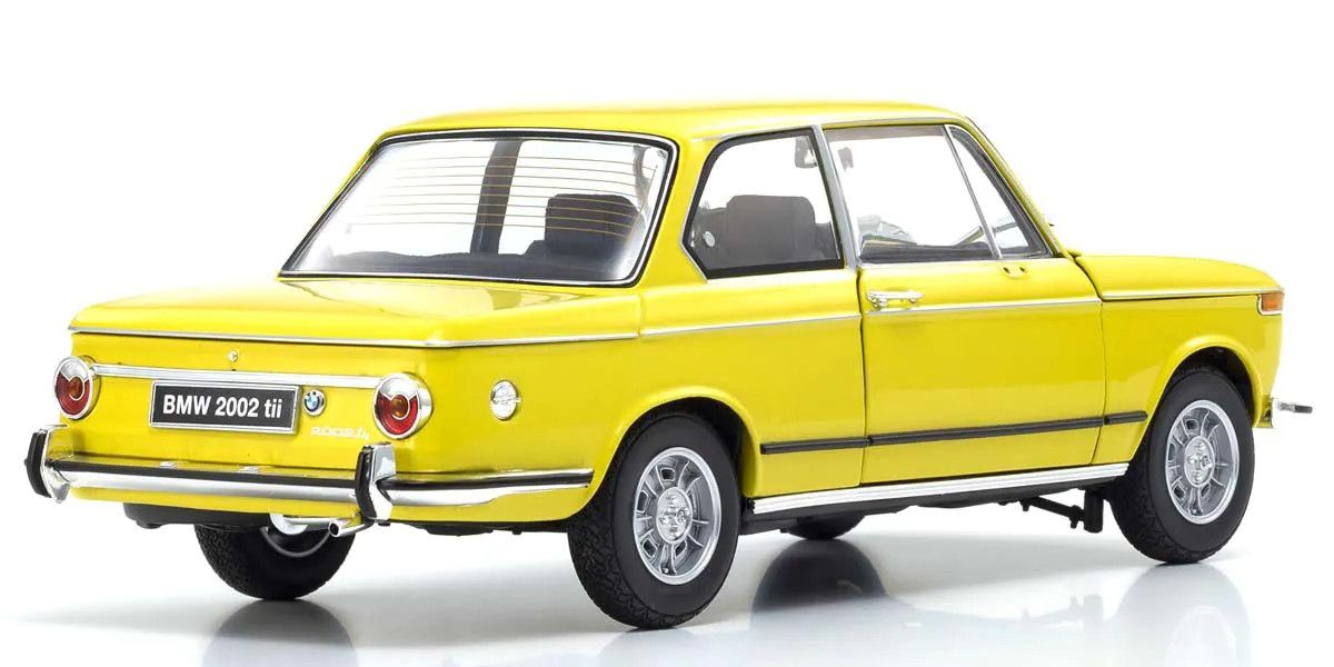 Kyosho 1/18 Scale BMW 2002 Tii Yellow Model Diecast Car 08543GF