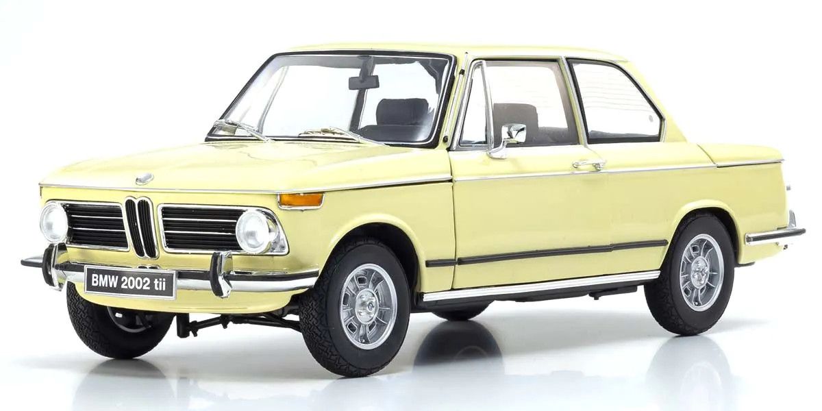 Kyosho 1/18 Scale BMW 2002 Tii Beige Model Diecast Car 08543ML