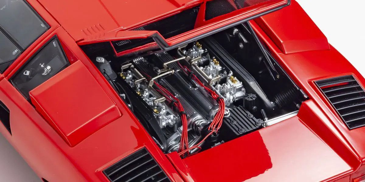 Kyosho 1/12 Lamborghini Countach LP400 Red Diecast Model