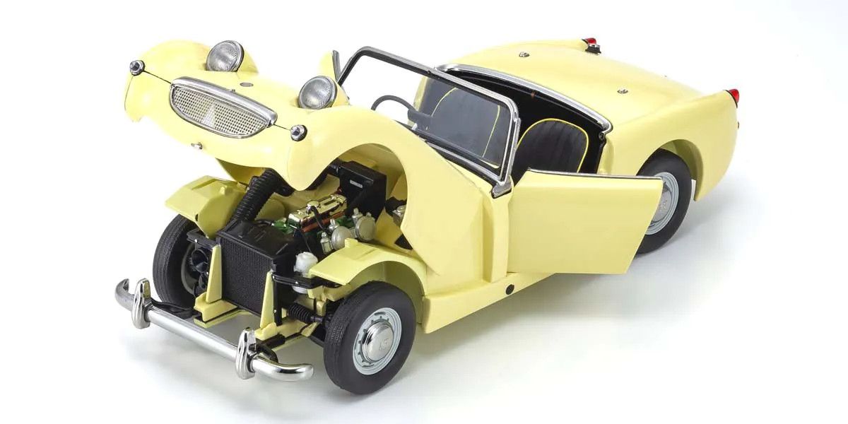 Kyosho 1/18 Scale Austin Healey Sprite Primrose/Yellow Model Diecast Car 08953PY