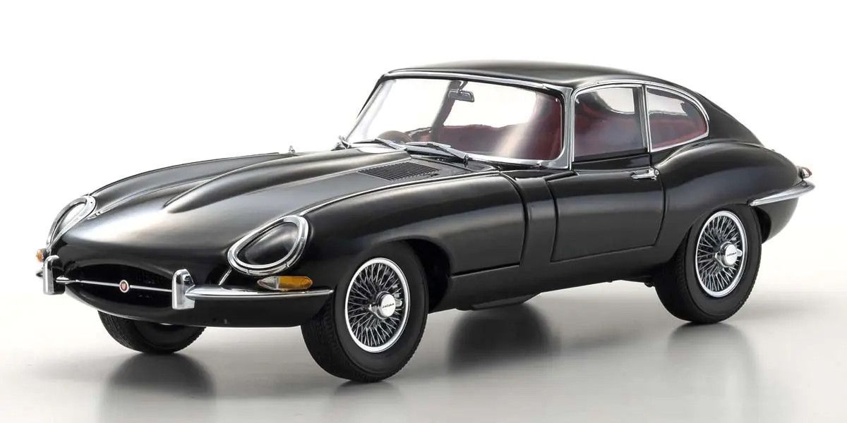 Kyosho 1/18 Jaguar E-Type Black Diecast Model