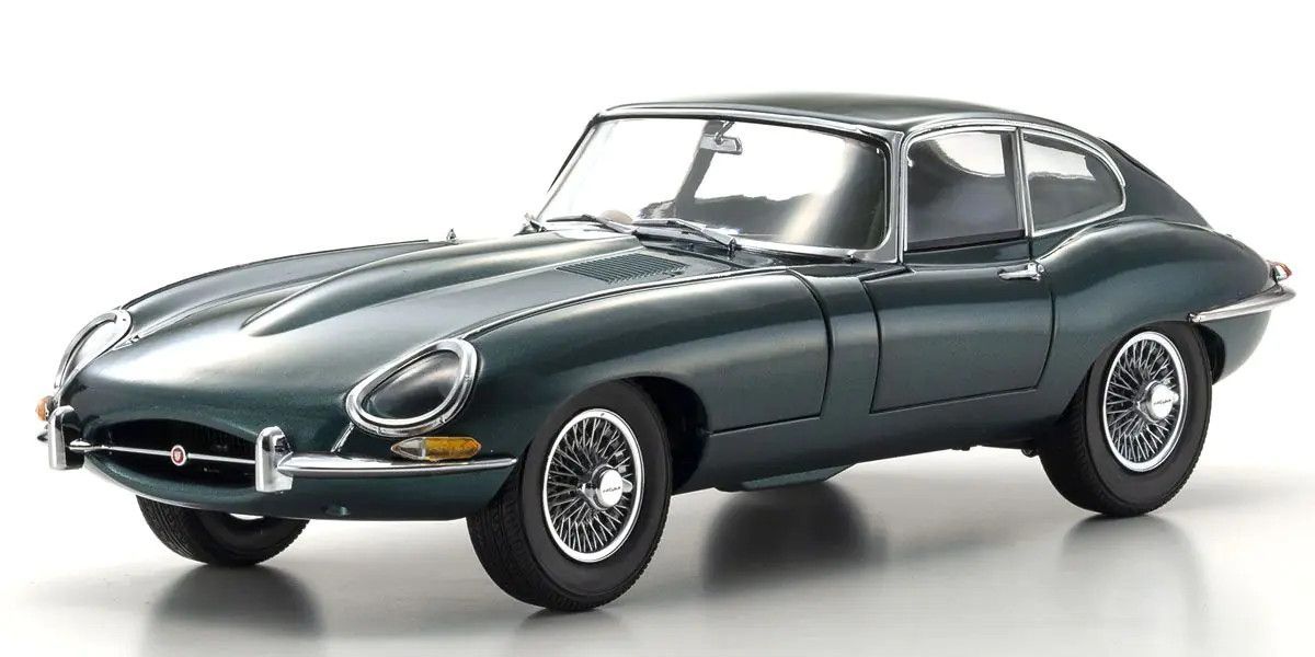 Kyosho 1/18 Jaguar E-Type Dark Green Diecast Model