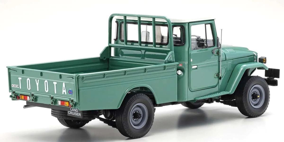 Kyosho 1/18 Scale Toyota Land Cruiser 40 Pickup Fashion Green Model Diecast 08958FG