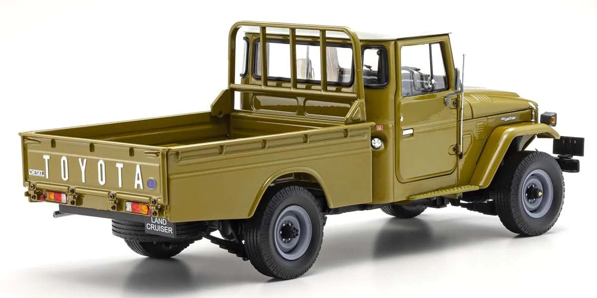 Kyosho 1/18 Scale Toyota Land Cruiser 40 Pickup Olive Model Diecast 08958K