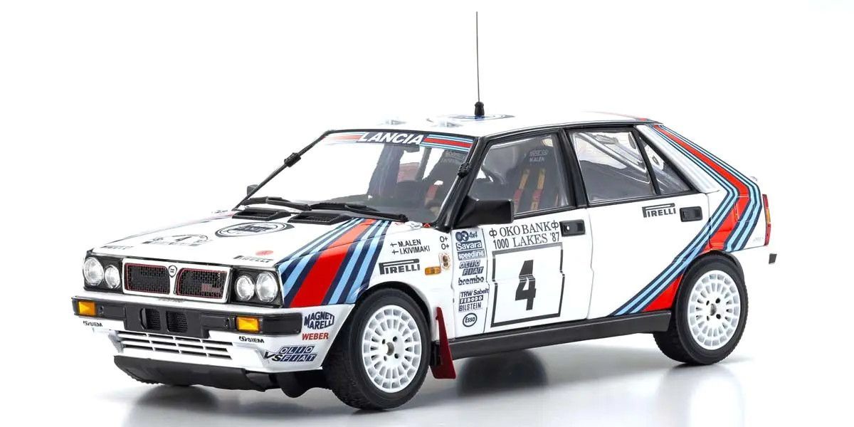 Kyosho 1/18 Lancia Delta HF 4WD 1000 Lakes "Team Lancia" 1987 #4 08960B