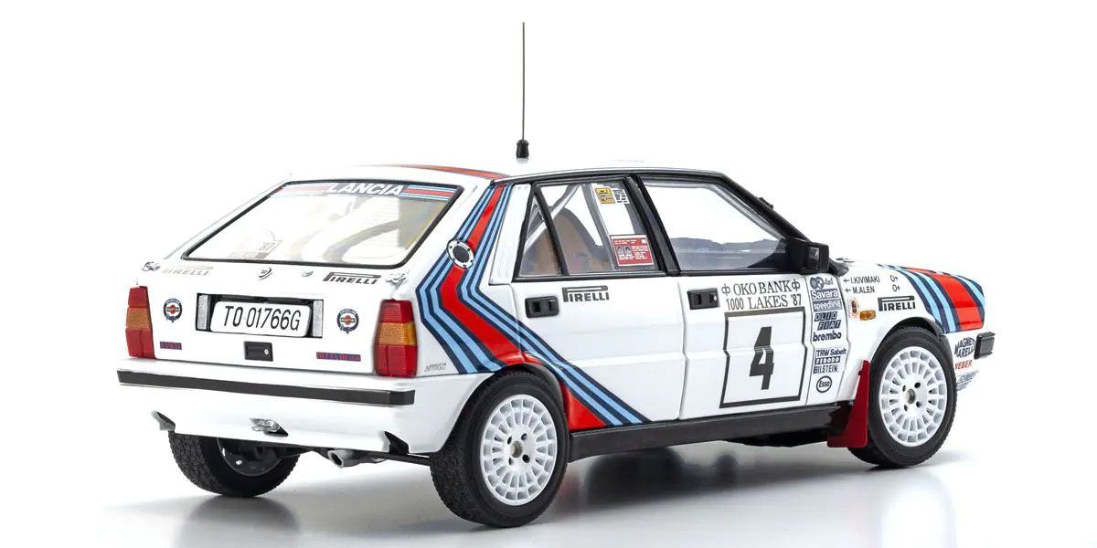 Kyosho 1/18 Lancia Delta HF 4WD 1000 Lakes "Team Lancia" 1987 #4 08960B