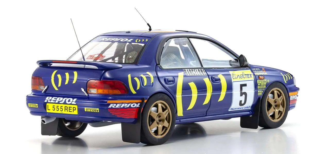 Kyosho 1/18 Scale Subaru Impreza 1995 Monte Carlo #5 Model 08962B