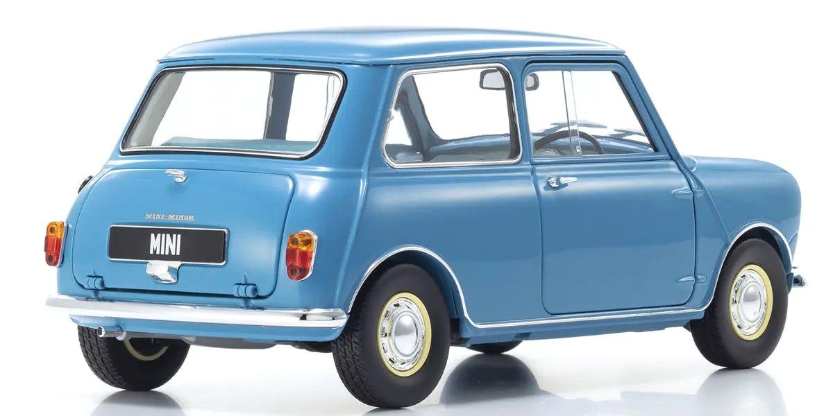 Kyosho 1/18 Scale Morris Mini Minor Clipper Blue Model 08964BL