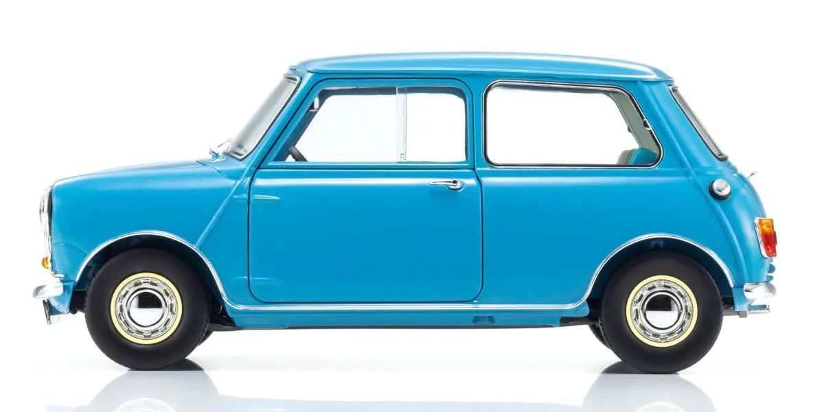 Kyosho 1/18 Scale Morris Mini Minor Clipper Blue Model 08964BL