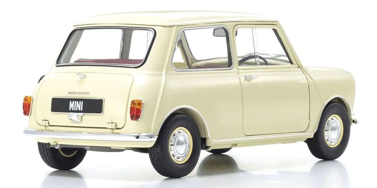 Kyosho 1/18 Scale Morris Mini Minor Old English White Model 08964W