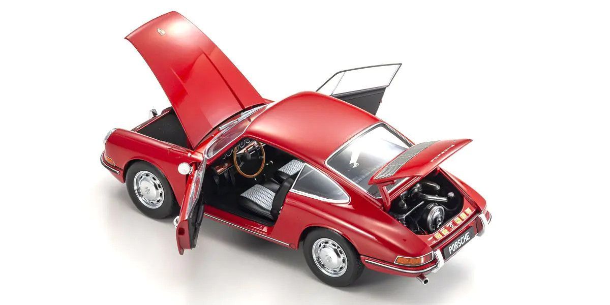 Kyosho 1/18 Porsche 911 (901) 1964 Signal Red Diecast Model