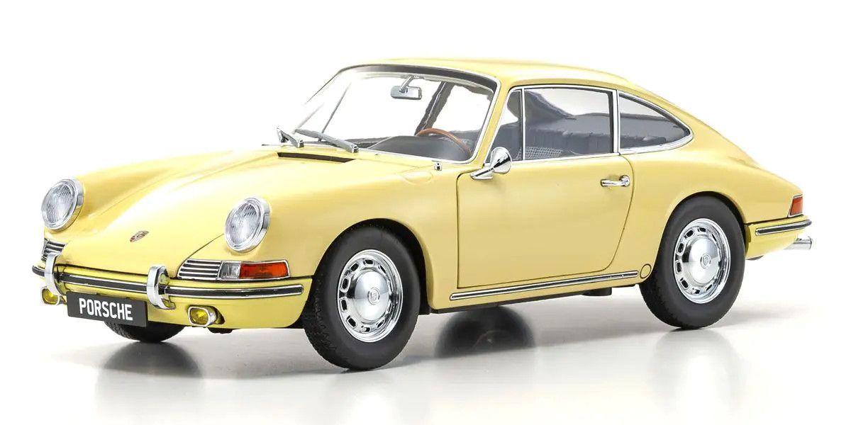Kyosho 1/18 Porsche 911 (901) 1964 Champagne Yellow Diecast Model