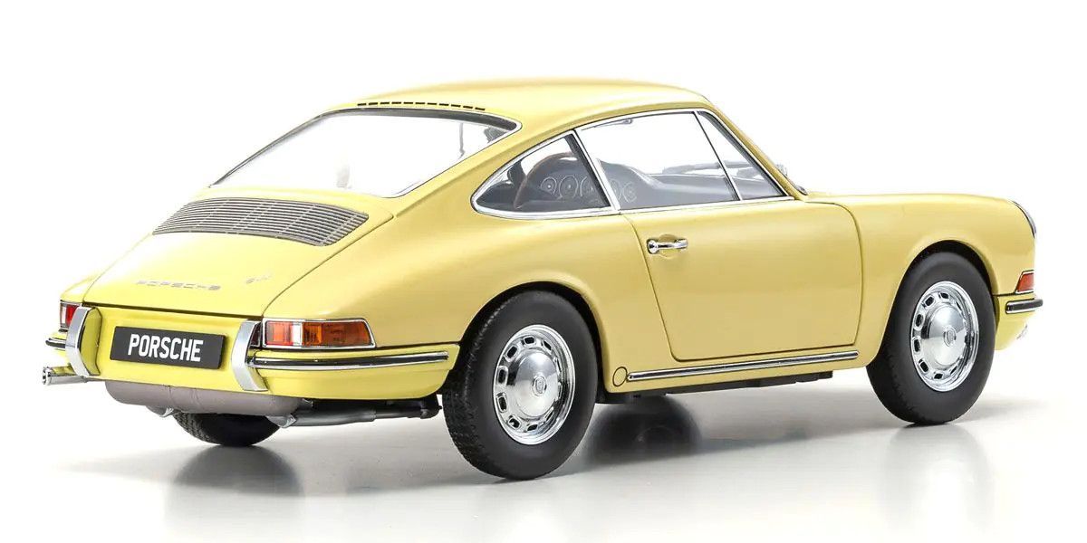 Kyosho 1/18 Porsche 911 (901) 1964 Champagne Yellow Diecast Model