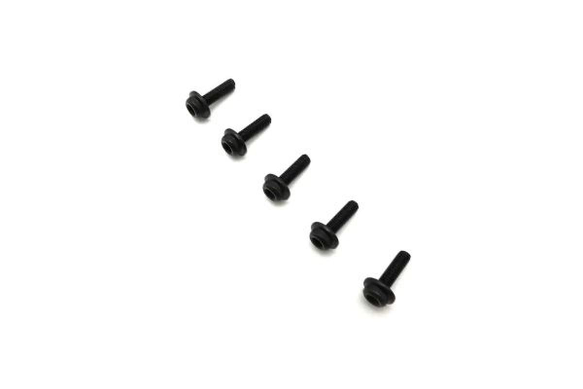 M4x5.6 Flanged Nylon Lock Nut 5-Pack for RC Vehicles | Kyosho