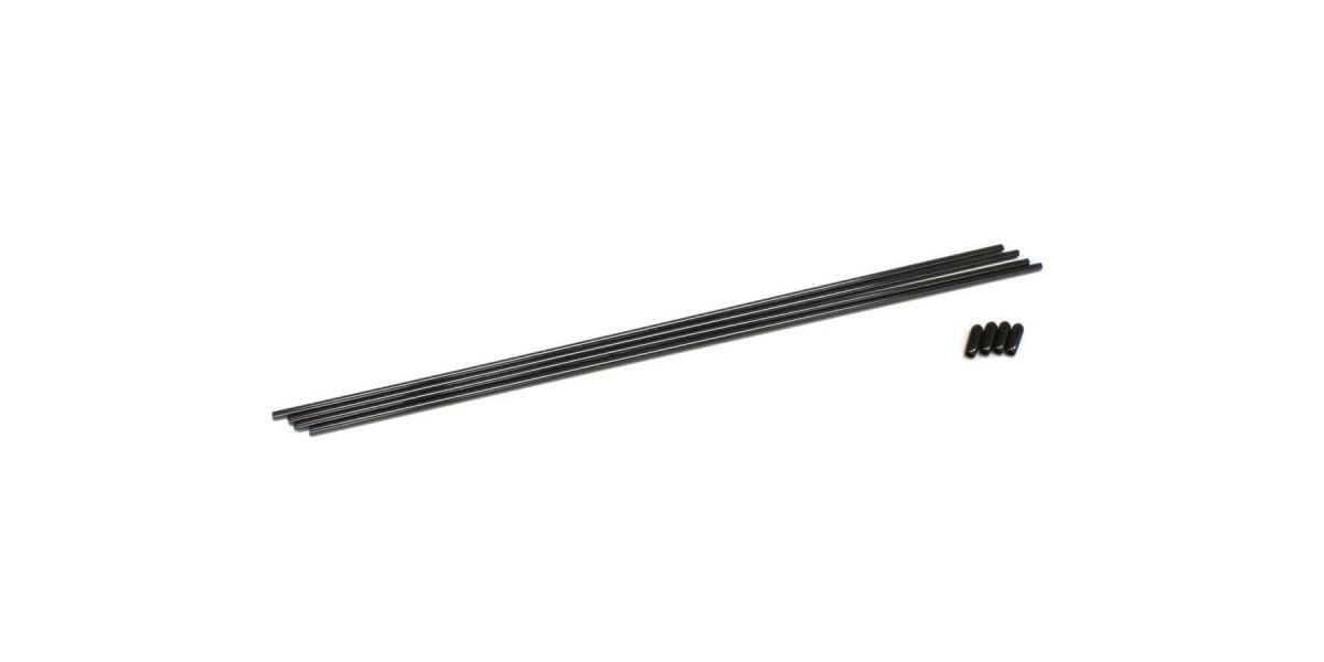 Kyosho Color Antenna, Black, 4pcs 1708B