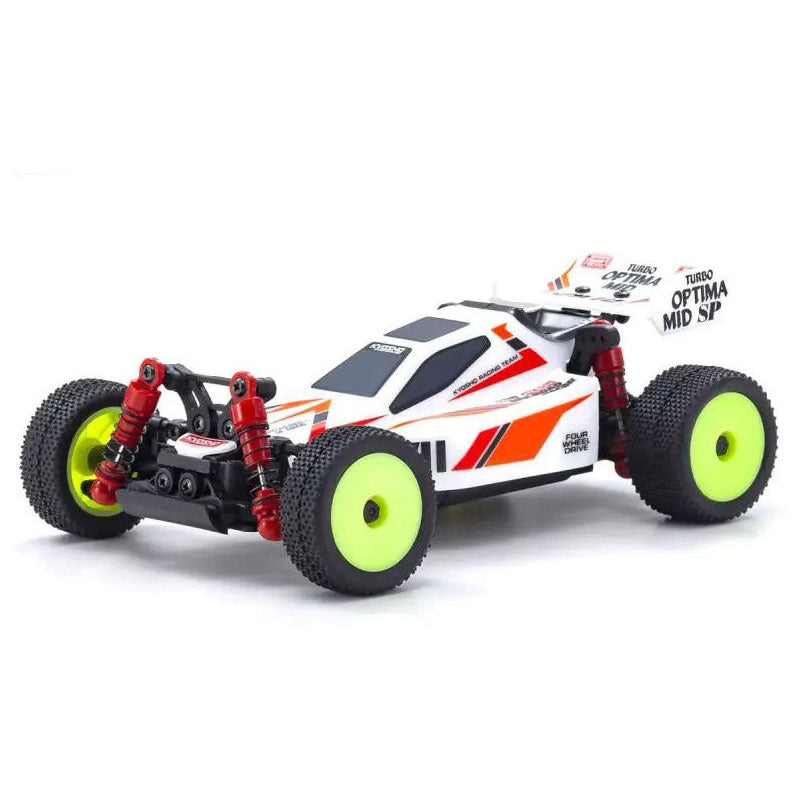 Kyosho Mini-Z Buggy Turbo Optima Mid Special, White, Readyset 32095W