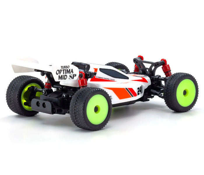 Kyosho Mini-Z Buggy Turbo Optima Mid Special, White, Readyset 32095W