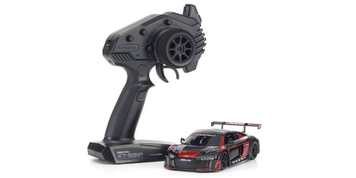 Kyosho MINI-Z RWD Audi R8 LMS 2016 Black/Red Readyset 32344BKR