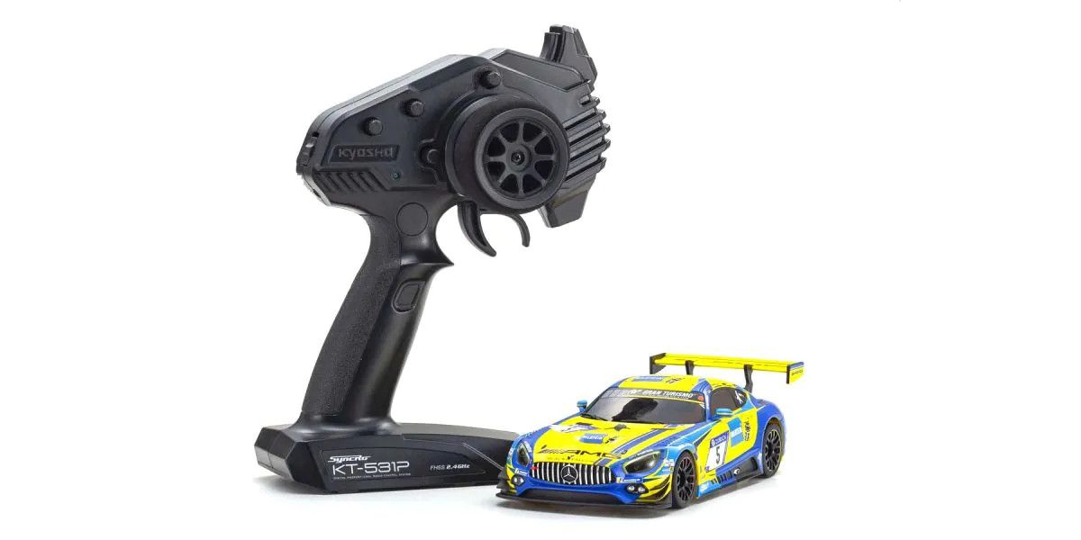 Kyosho MINI-Z RWD Mercedes-AMG GT3 Blue/Yellow 32345BLY