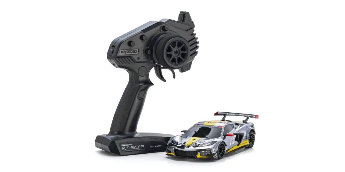 Kyosho Mini-Z RWD MR-04 readyset Chevrolet Corvette C8.R Chrome 32356CRY