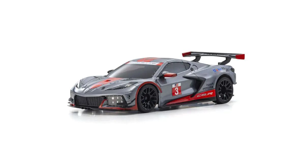 Kyosho MINI-Z RWD MR04 Chevrolet Corvette C8.R Gunmetal/Red 32356GMR