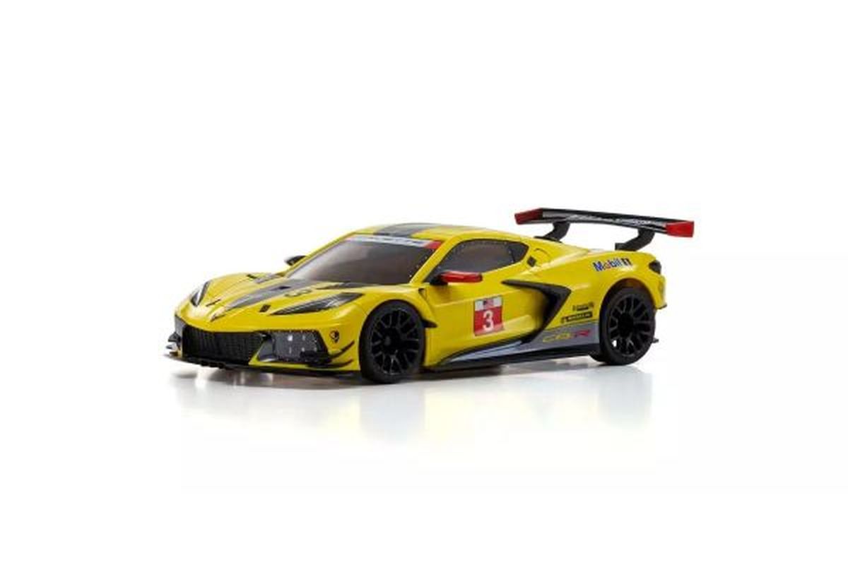 Mini-Z RWD MR-04 Chevrolet Corvette C8.R Yellow 1/27 Readyset | Kyosho