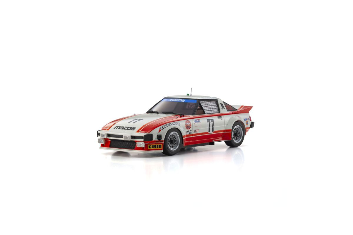 Kyosho Mini‑Z RWD MR‑04 Mazda Savanna RX‑7 (SA22C) 1979 Daytona Car Readyset (32365R) – 1/27 Scale RWD RC Car