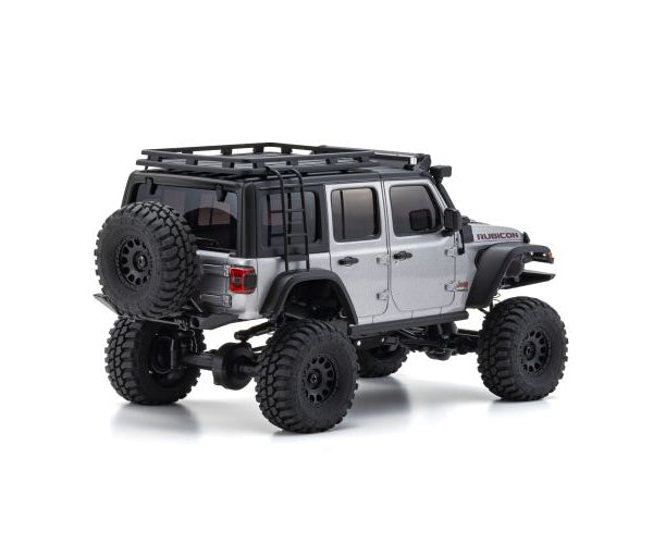 Kyosho MINI-Z 4x4 Series MX-01 Readyset Jeep Wrangler Unlimited Rubicon with Accessory Parts Billet Silver Default Title