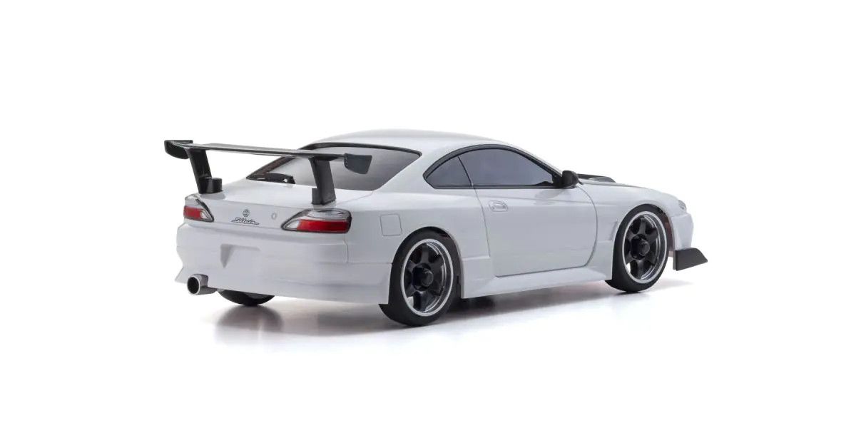 Kyosho Mini-Z AWD Nissan Silvia S15 Equipped with GT Wing, White 32647W