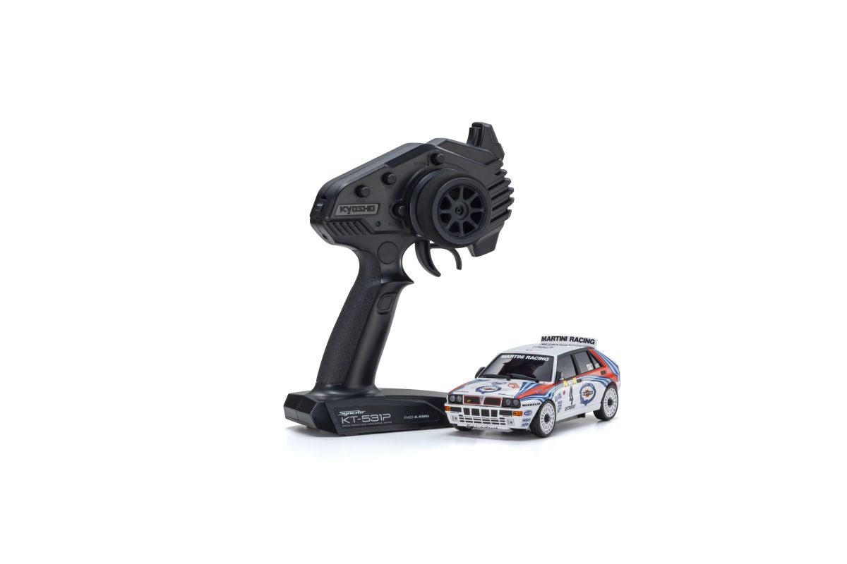 Kyosho Mini‑Z AWD Lancia Delta No.4 1992 Monte Carlo Rally Readyset (32655MC) – 1/27 Scale AWD RC Car