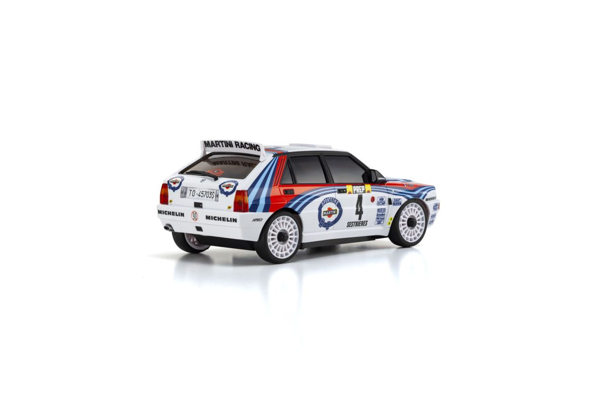 Kyosho Mini‑Z AWD Lancia Delta No.4 1992 Monte Carlo Rally Readyset (32655MC) – 1/27 Scale AWD RC Car