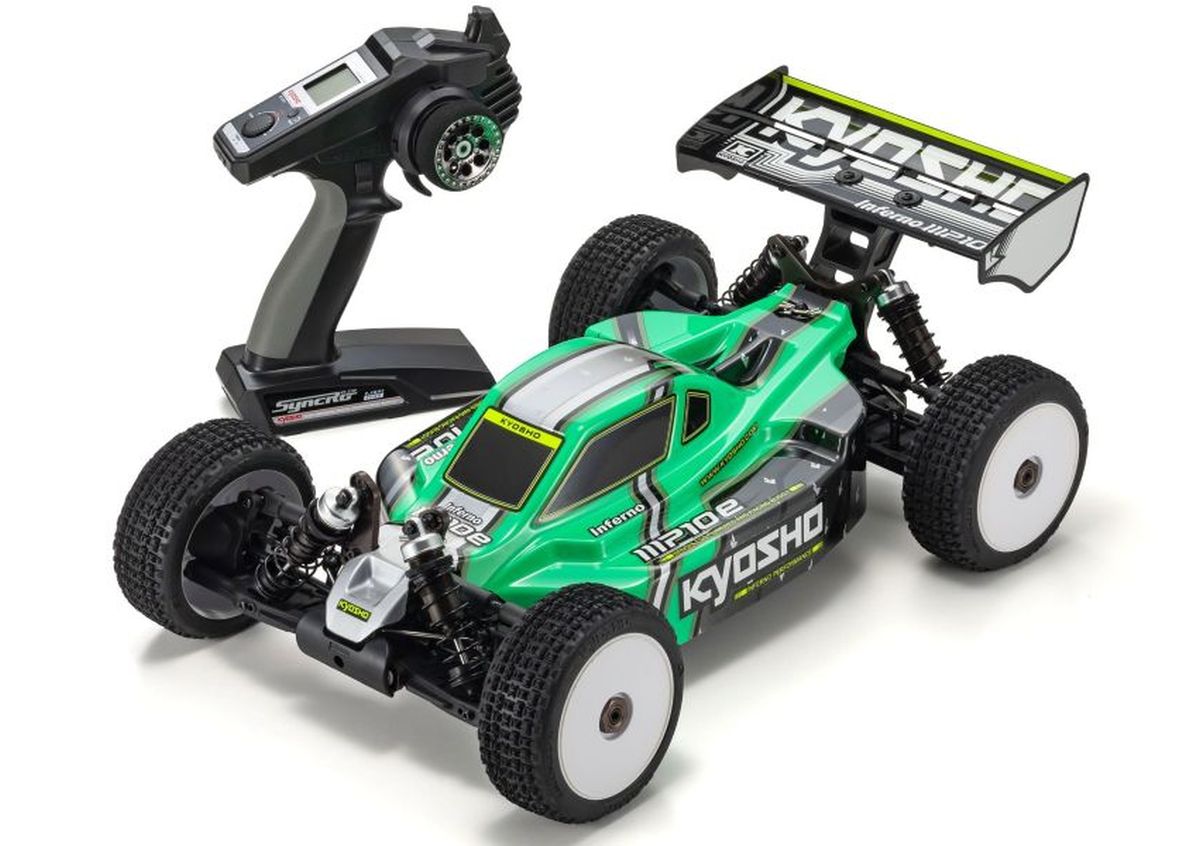 Kyosho 1/8 4WD Inferno MP10e Electric Racing Buggy Green Readyset