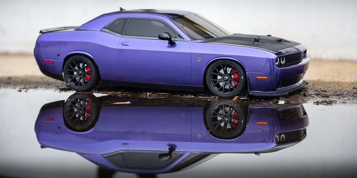 Kyosho Fazer MK2 2015 Purple Dodge Challenger 1/10 Readyset 34415T1C