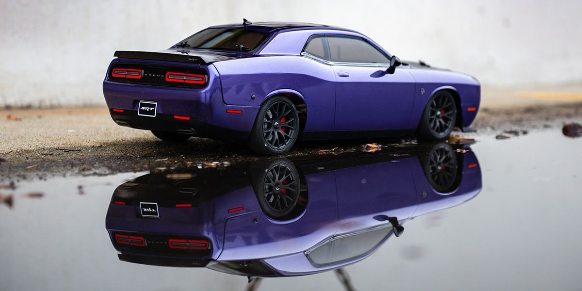 Kyosho Fazer MK2 2015 Purple Dodge Challenger 1/10 Readyset 34415T1C