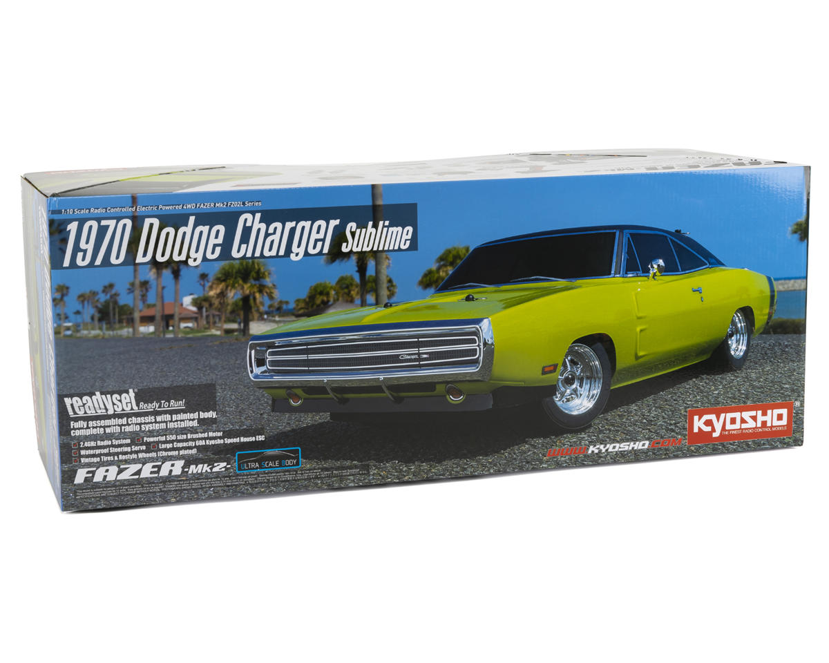 Kyosho EP 4WD Fazer Mk2 FZ02L 1970 Dodge Charger 1/10 Touring Car ReadySet (Green) Syncro KT-231P Default Title