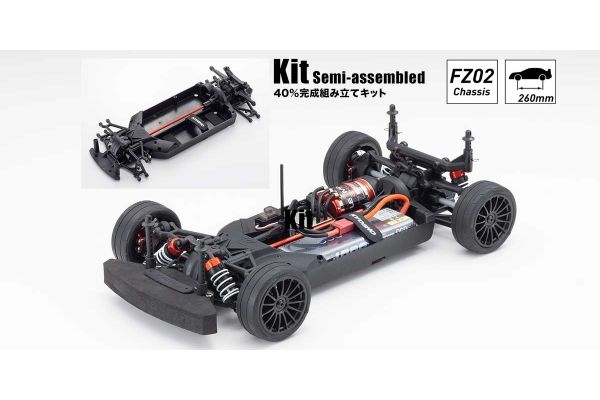 Kyosho Fazer Mk2 FZ02 Chassis Kit RC Electric Powered 4WD Car 34461C