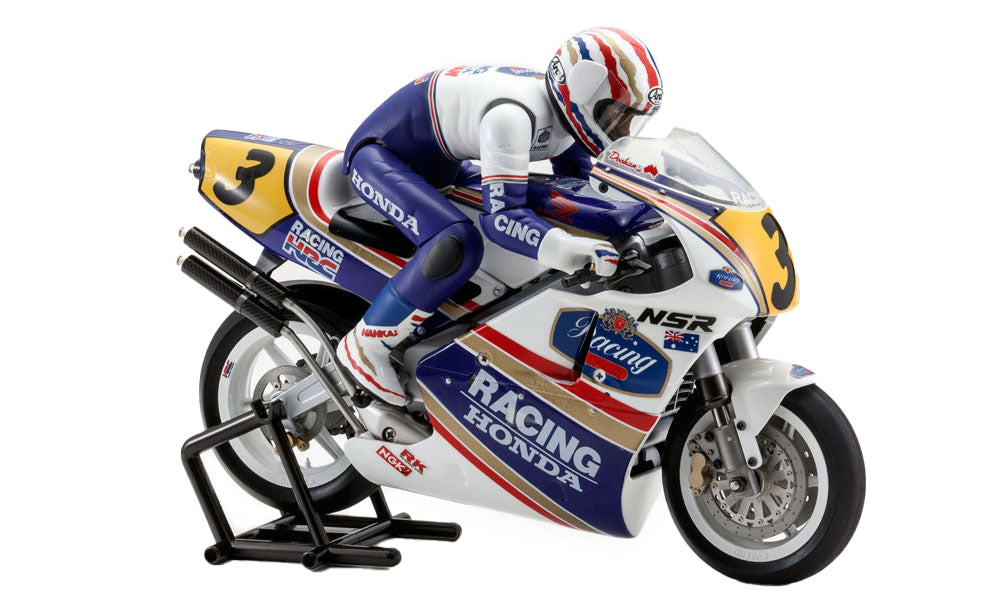 Kyosho 1/8 EP Motorcycle Hanging on Racer Honda NSR500 1991 Kit 34932B