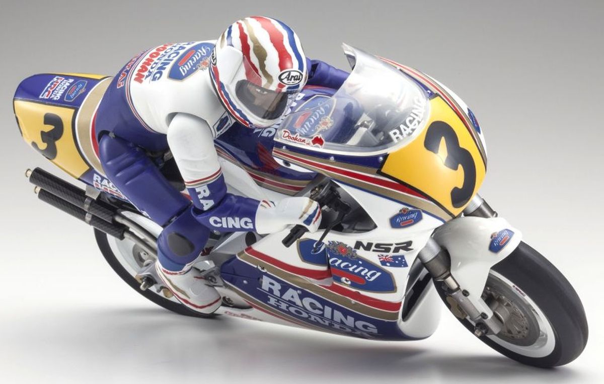 Kyosho 1/8 EP Honda NSR500 1991 Hanging On Racer Bike Kit