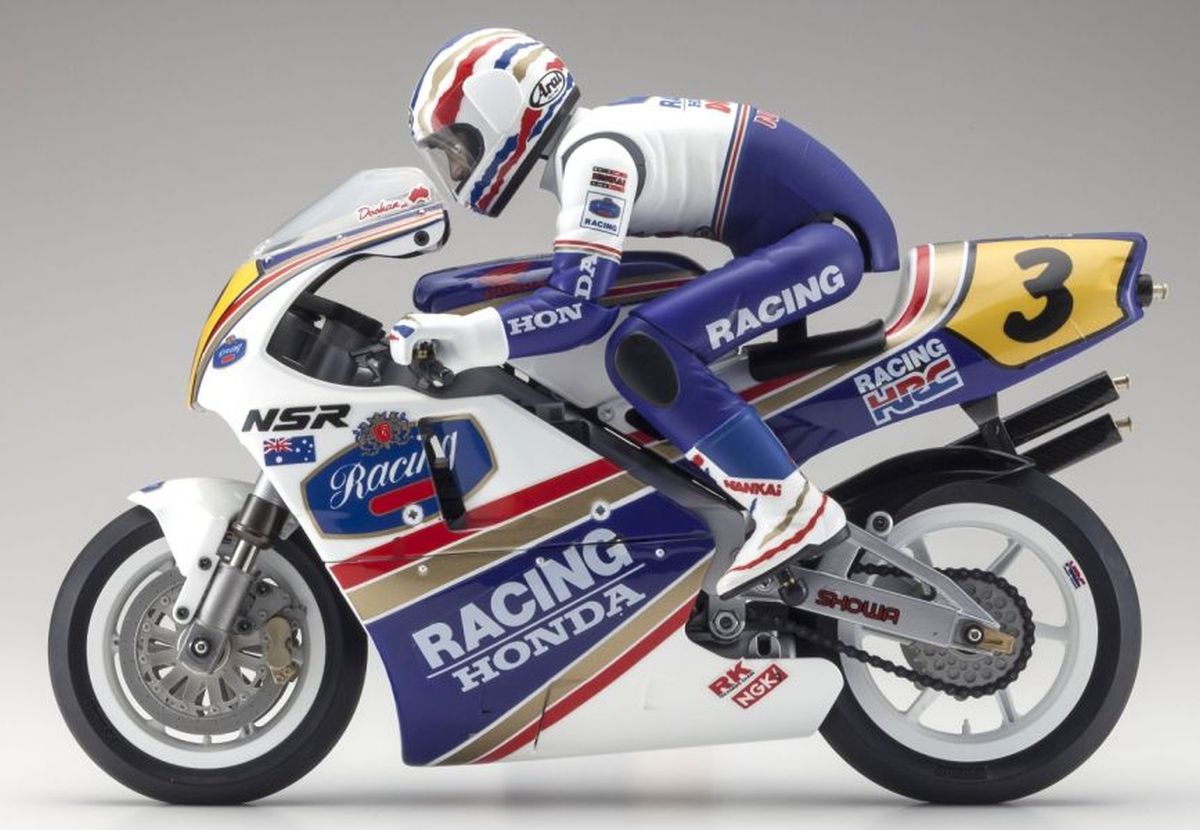 Kyosho 1/8 EP Honda NSR500 1991 Hanging On Racer Bike Kit
