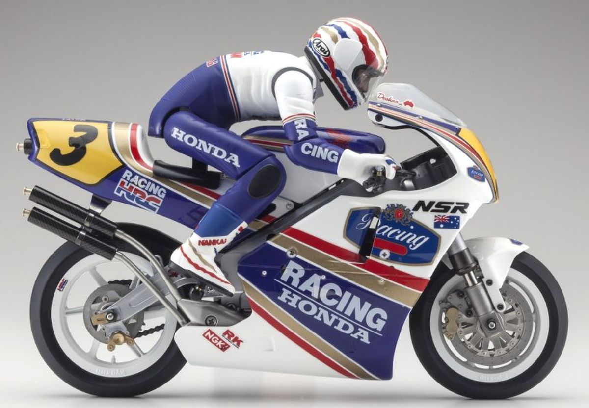 Kyosho 1/8 EP Honda NSR500 1991 Hanging On Racer Bike Kit
