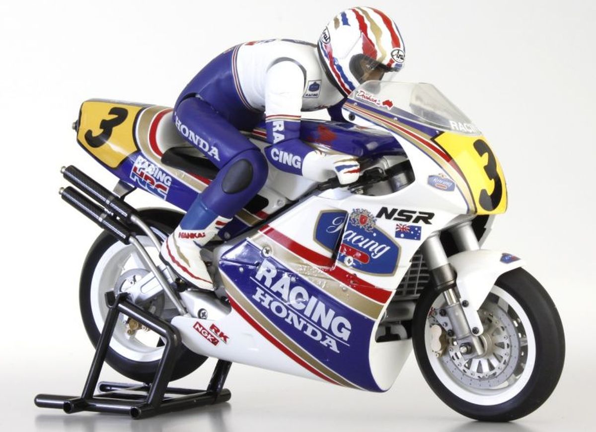 Kyosho 1/8 EP Honda NSR500 1991 Hanging On Racer Bike Kit