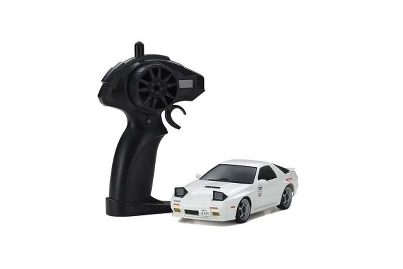 Kyosho First Mini‑Z Initial D MAZDA SAVANNA RX‑7 FC3S (White) 66602A - 1/28 Scale Electric RWD